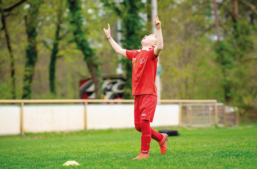 Fußballkids im Ostercamp