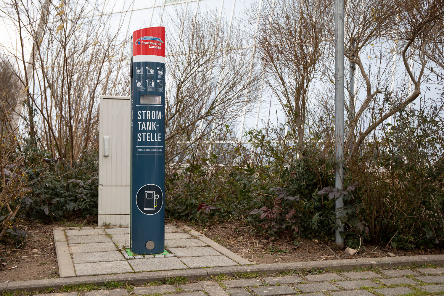 Säule der neuen Strom Tankstelle